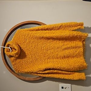 Mustard yellow knit sweater